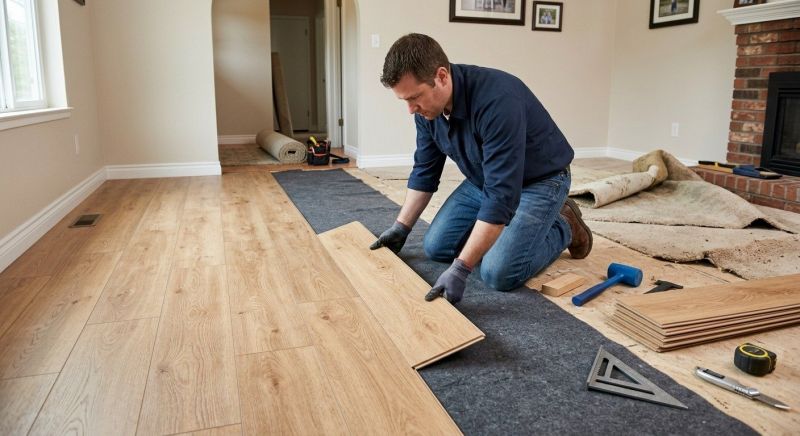 Laminate Floor Remodeling in Reidsville, NC