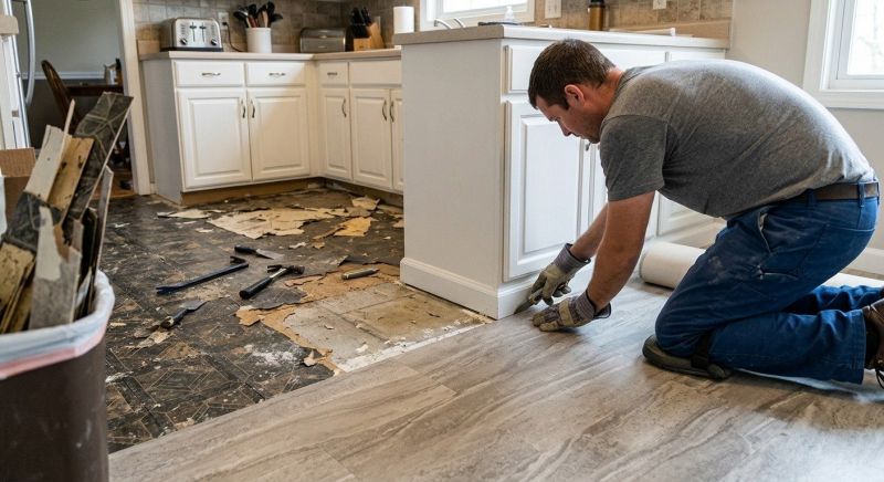 Linoleum Floor Installation in Browns Summit, NC