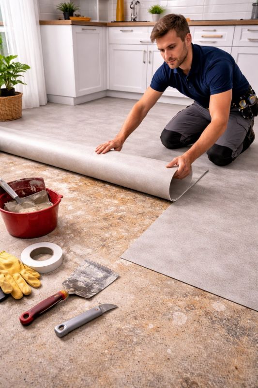 Linoleum Floor Installation in Guilford County, NC