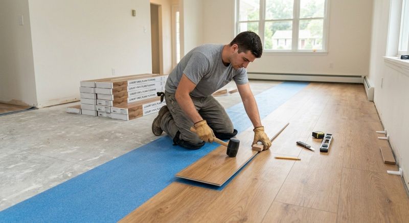 Vinyl Plank Floor Installation in Reidsville, NC